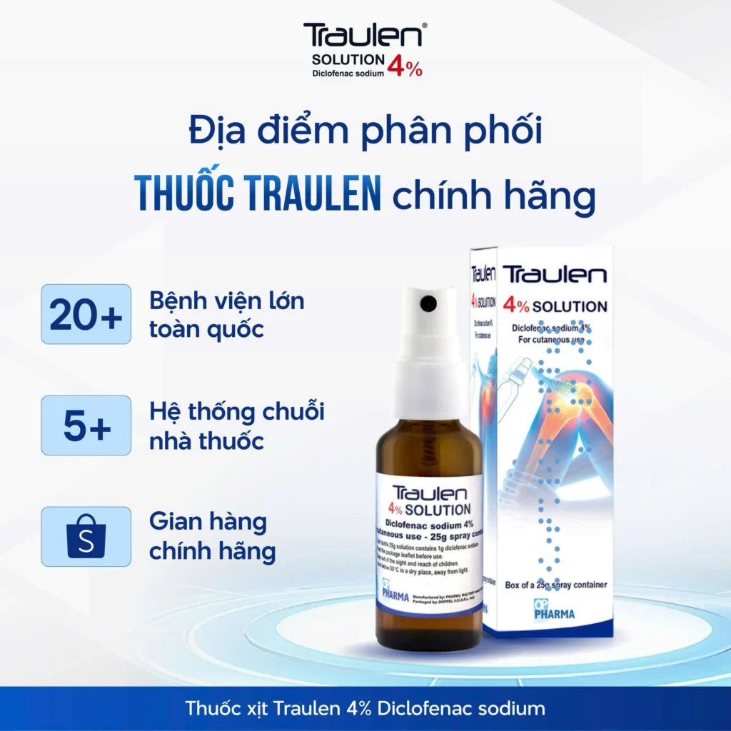 Các địa điểm phân phối Traulen chính hãng