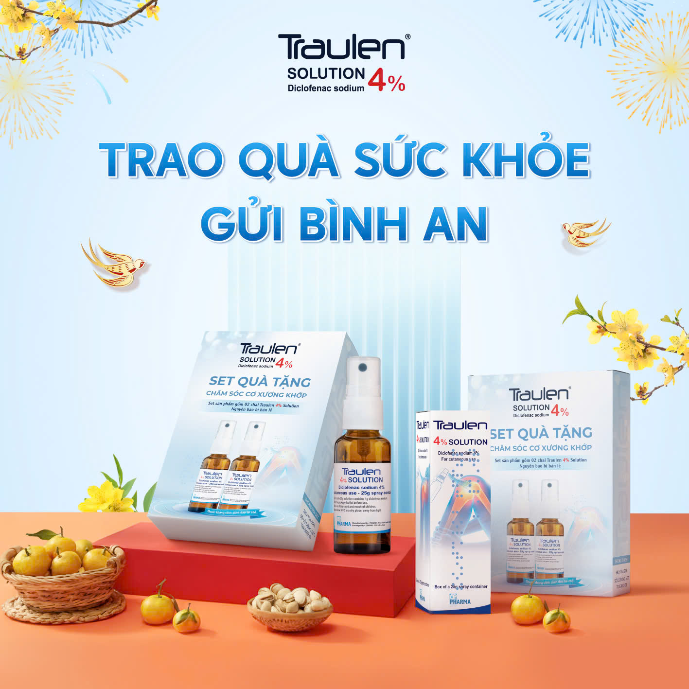 Đừng quên 'bỏ túi' Traulen phòng hờ những cơn đau nhức để thoải mái vui xuân nhé
