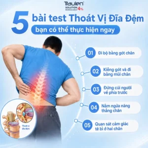 Bạn có thể tự kiểm tra nguy cơ thoát vị đĩa đệm lưng ngay tại nhà, rất đơn giản