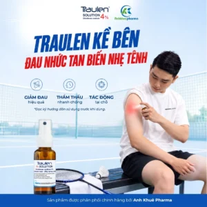 Có thuốc xịt giảm đau Traulen kề bên, đau nhức tan biến nhẹ tênh